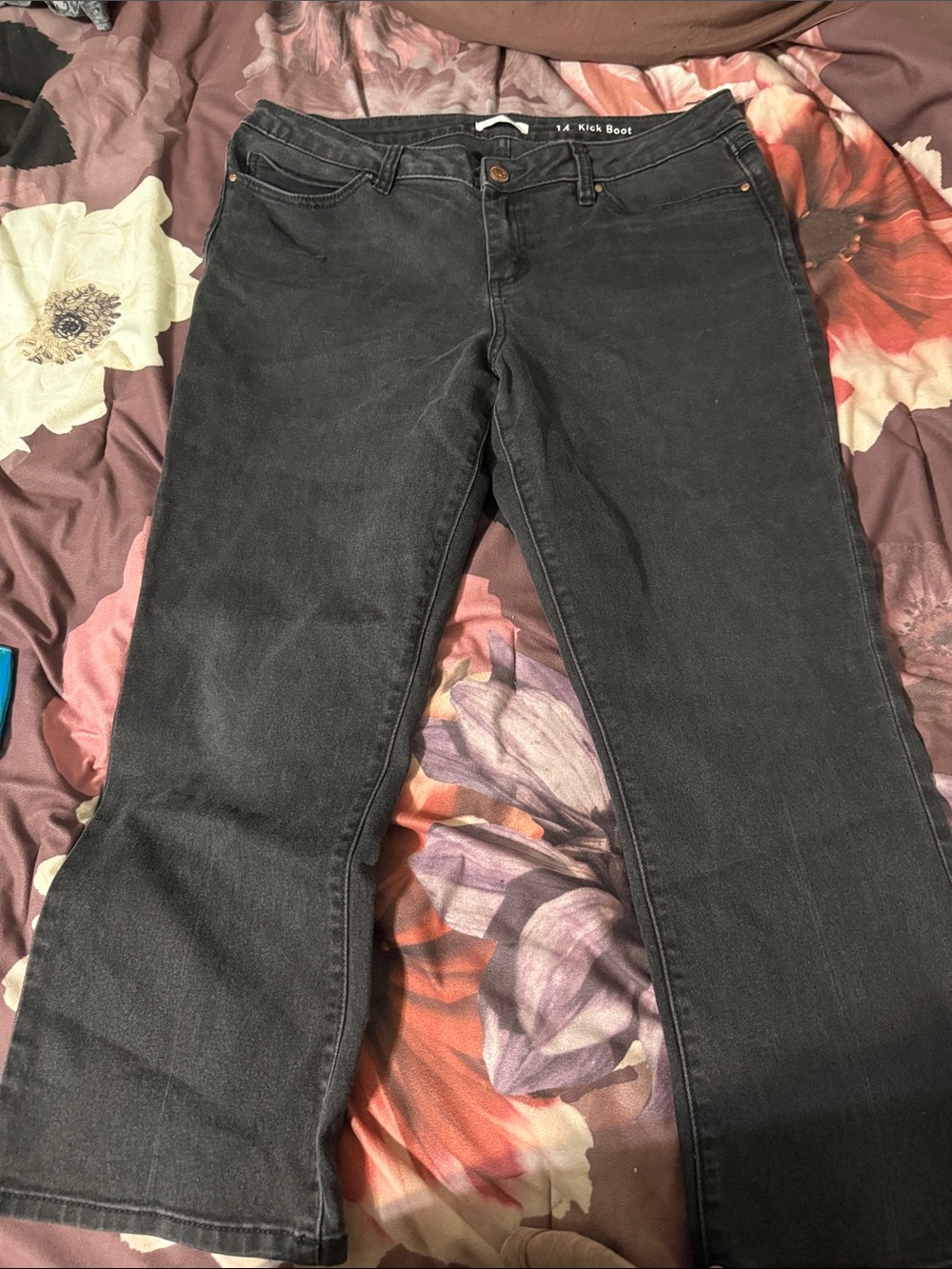 LC Lauren Conrad Blackish Gray Bootcut Jeans